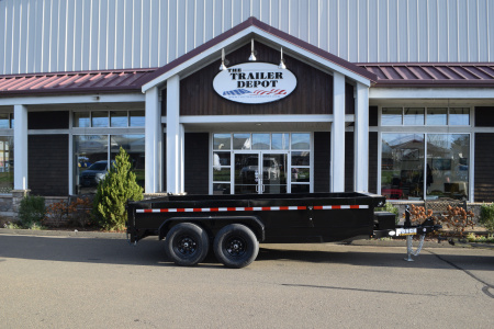 New Punch 6'11  x 14' Scissor Dump Trailer 14K