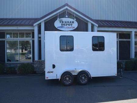 New PACE AMERICAN 7′ X 14′ + V-NOSE CUSTOM ENCLOSED CARGO TRAILER WITH BARN DOORS 9.9K