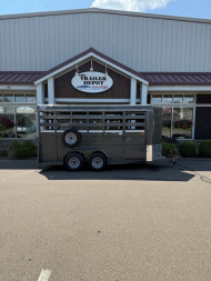 New Valley 6' x 16' Livestock Bumper Pull Trailer 7K