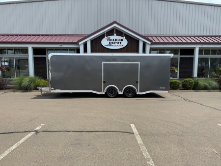 New ATC 8’6″ X 24′ ROM ENCLOSED CAR HAULER WITH ESCAPE DOOR 9.9K