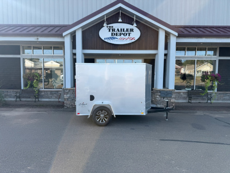 New PACE AMERICAN 5′ X 8′ + V-NOSE ENCLOSED CARGO TRAILER WITH CARGO DOOR 2.9K
