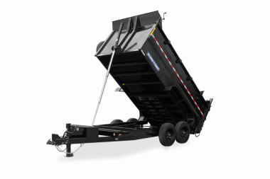 New Sure-Trac 6’10” X 14′ HEAVY DUTY LOW PROFILE TELESCOPIC DUMP TRAILER with 4' Sides 16K